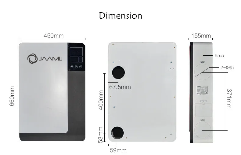 Máy cấp khí tươi 2 chiều treo tường JaamiJ ERV-B150 Pro – HEPA H13, cảm biến CO₂ Máy cấp khí tươi 2 chiều treo tường JaamiJ ERV-B150 Pro – HEPA H13, cảm biến CO₂