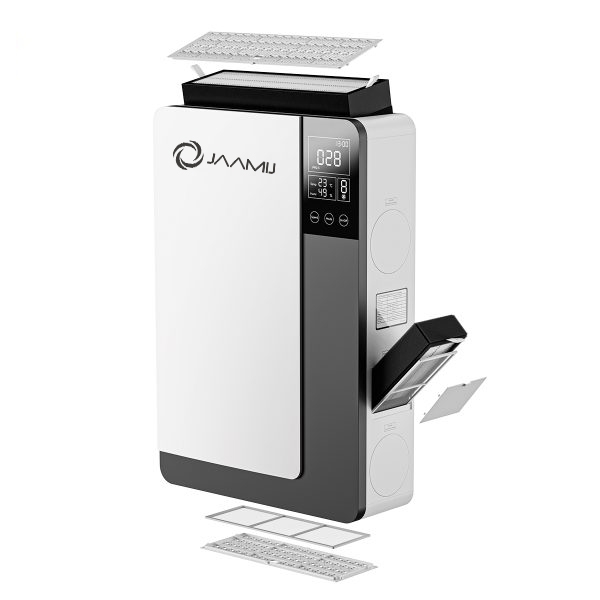 Máy cấp khí tươi 2 chiều treo tường JaamiJ ERV-B150 Pro – HEPA H13, cảm biến CO₂ Máy cấp khí tươi 2 chiều treo tường JaamiJ ERV-B150 Pro – HEPA H13, cảm biến CO₂