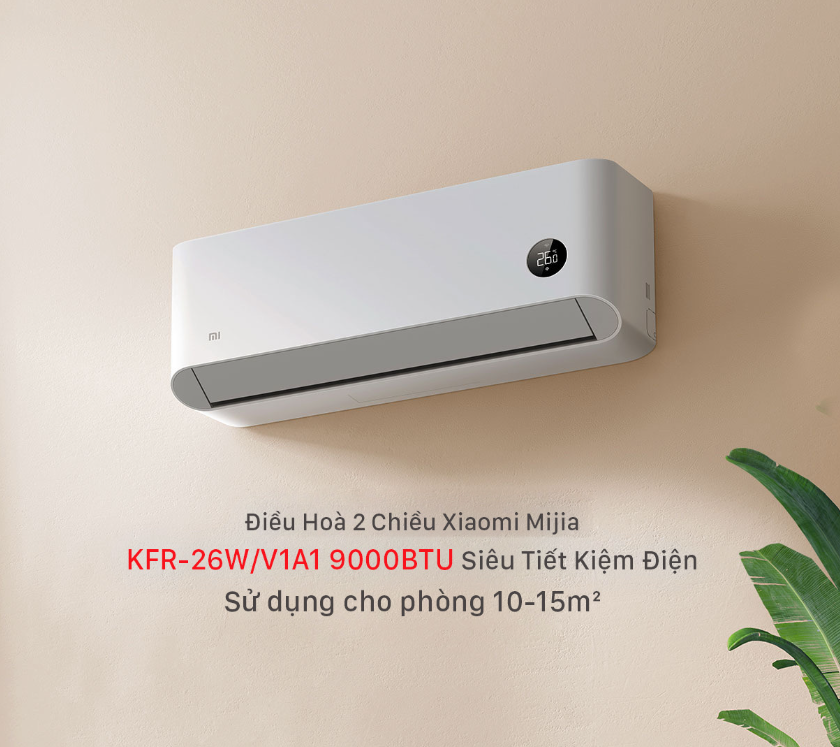 Điều Hòa 2 Chiều Xiaomi Mijia Inverter N1A3 1HP 9.000BTU Điều Hòa 2 Chiều Xiaomi Mijia Inverter N1A3 1HP 9.000BTU