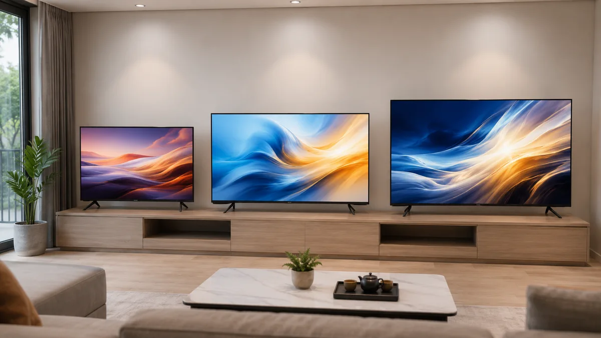 Khoảng cách xem tivi Xiaomi 50 inch phù hợp trong phòng khách