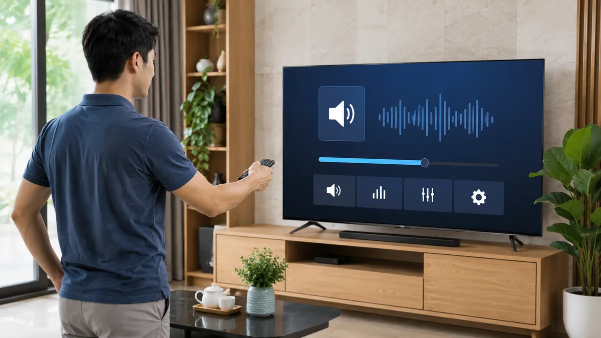 Kiểm tra cài đặt âm thanh trên tivi Xiaomi