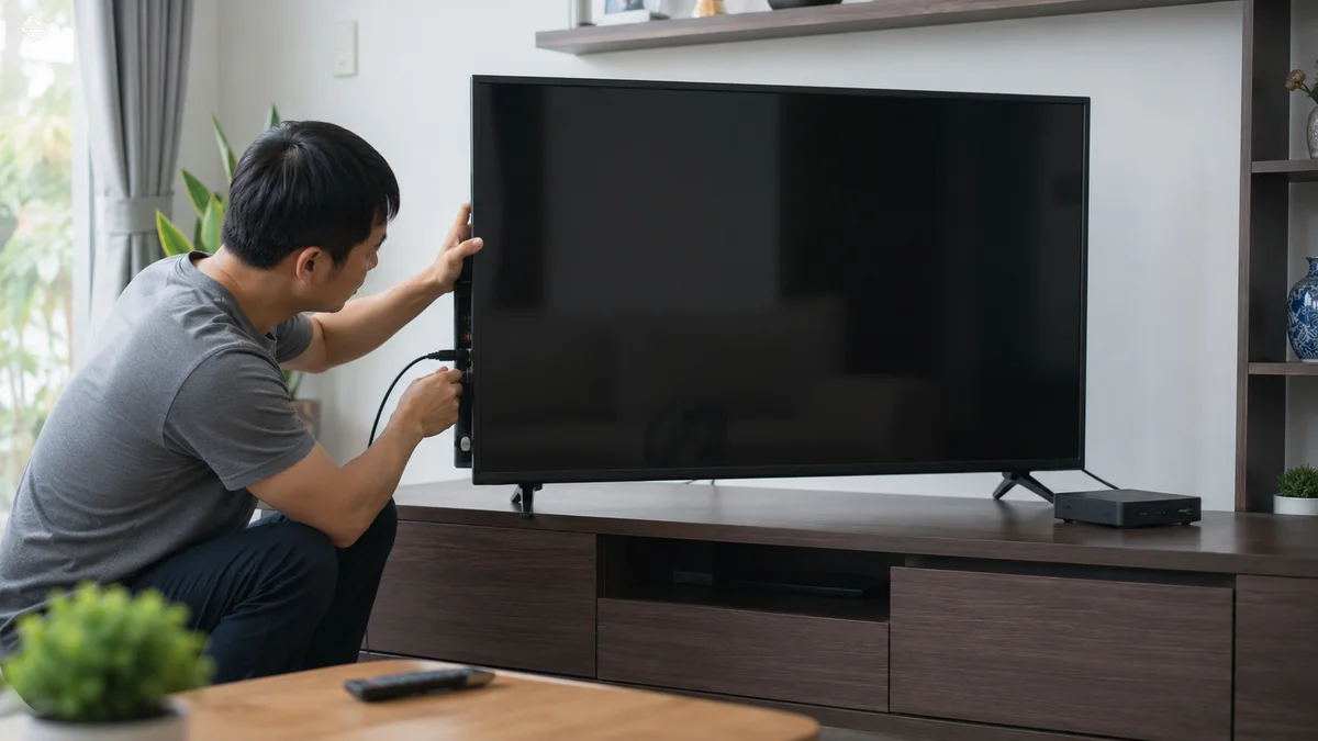Kiểm tra dây nguồn khi tivi Xiaomi không lên nguồn