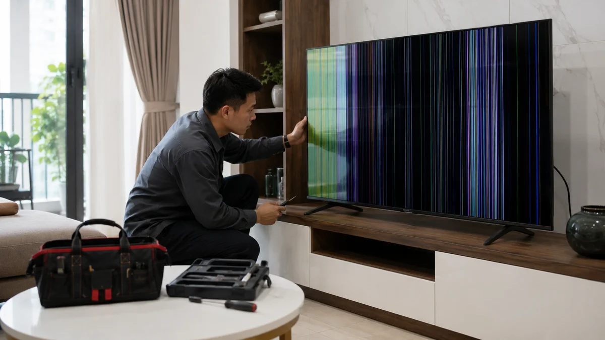 Kiểm tra HDMI khi tivi Xiaomi bị sọc màn hình