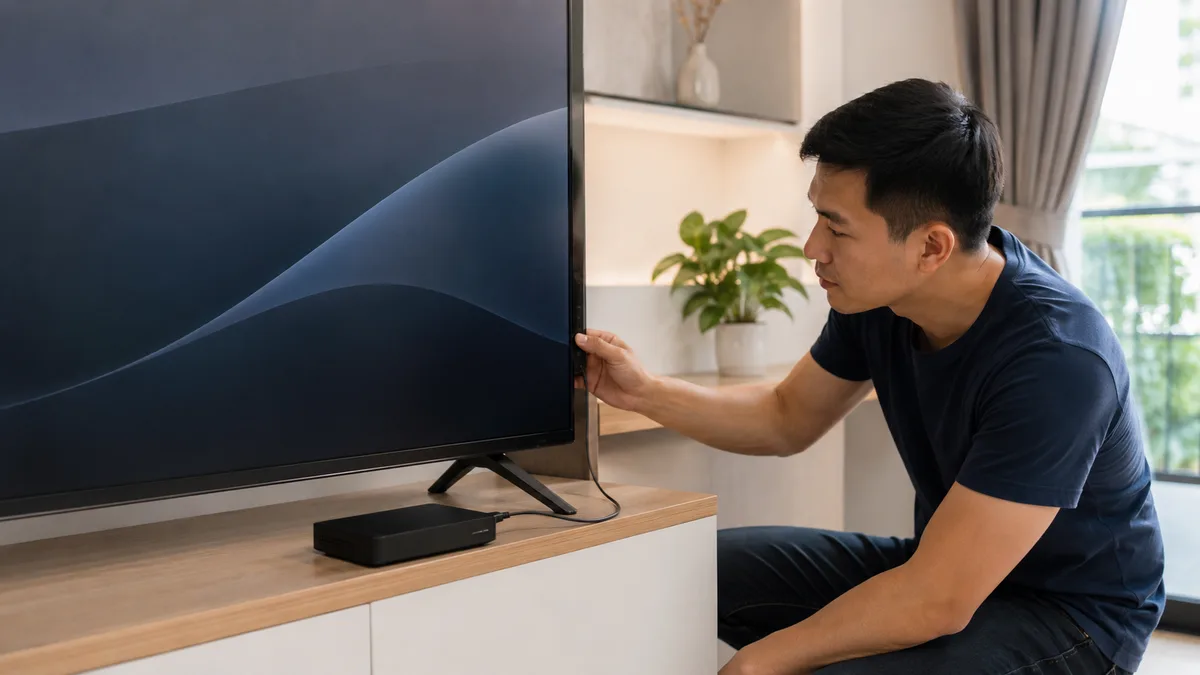Kiểm tra ổ cứng ngoài khi tivi Xiaomi không nhận USB