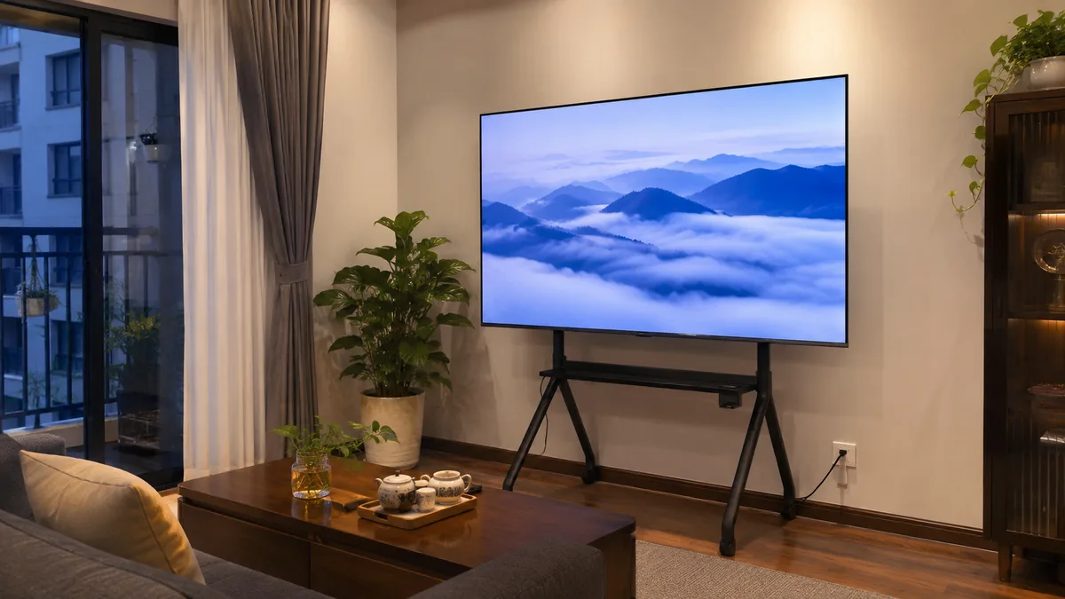 Lắp đặt tivi Xiaomi tại nhà gọn gàng