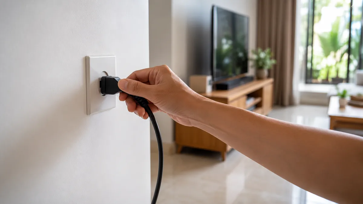 Rút điện khởi động lại khi tivi Xiaomi bị treo logo