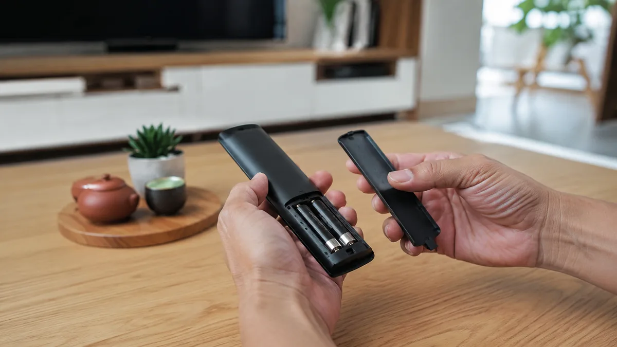 Thay pin remote tivi Xiaomi