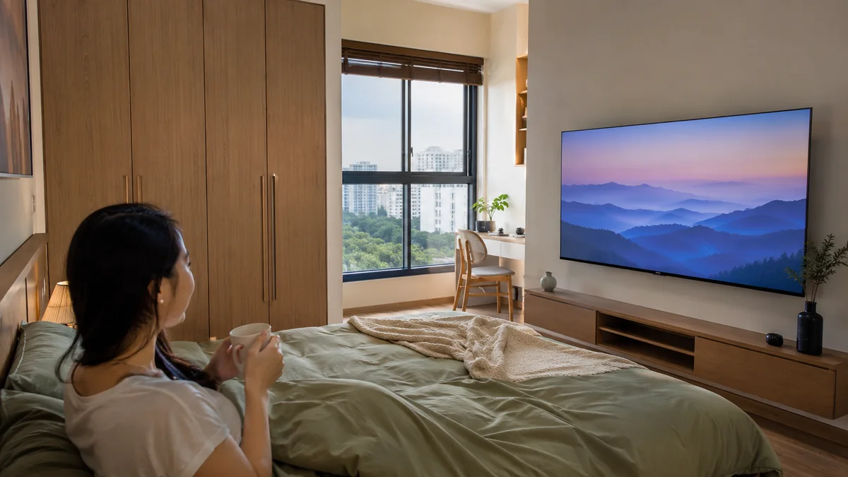 Tivi Xiaomi 50 inch phù hợp phòng ngủ chung cư