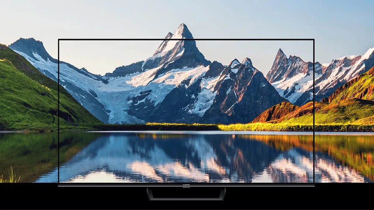 Tivi Xiaomi 55 inch trong phòng ngủ hiện đại