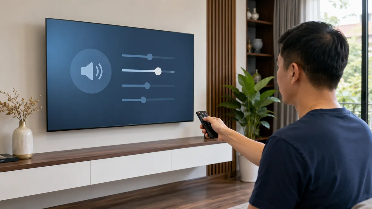 Kiểm tra tivi Xiaomi bị mất tiếng bằng remote