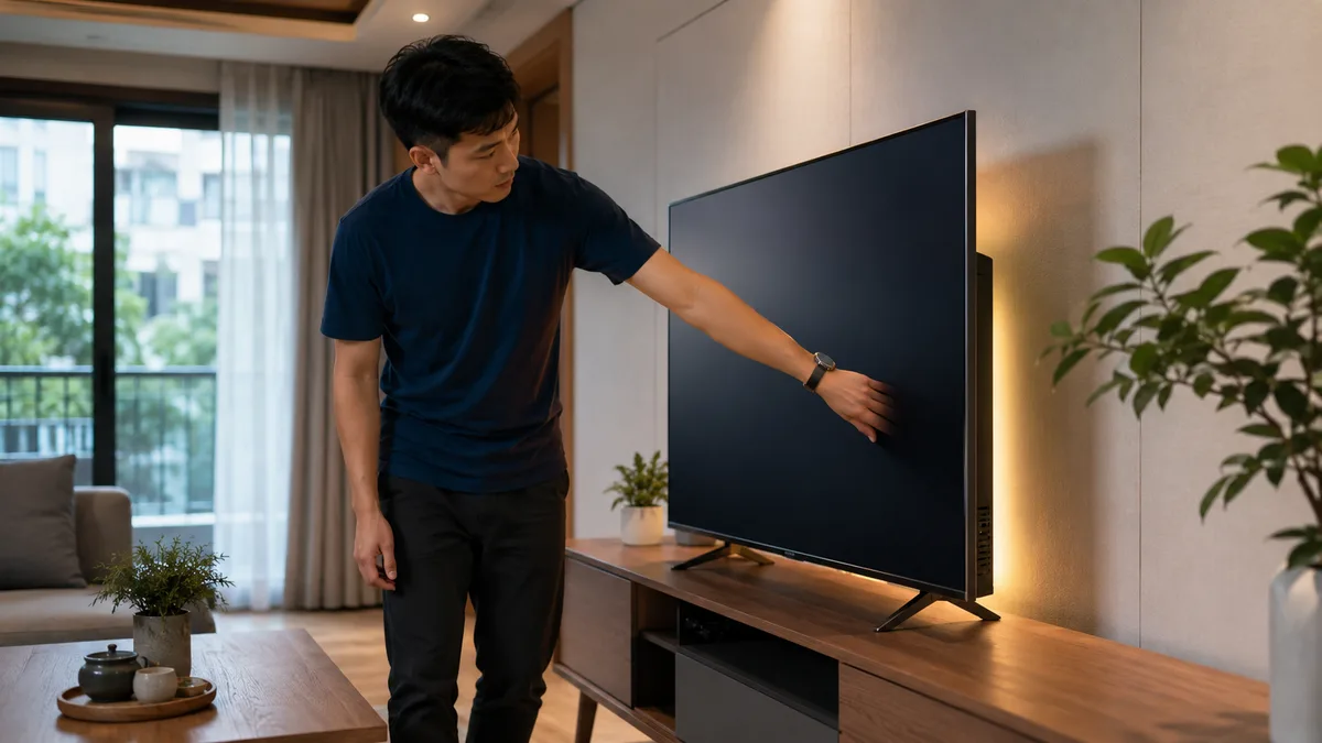 Kiểm tra mặt sau tivi Xiaomi bị nóng khi sử dụng