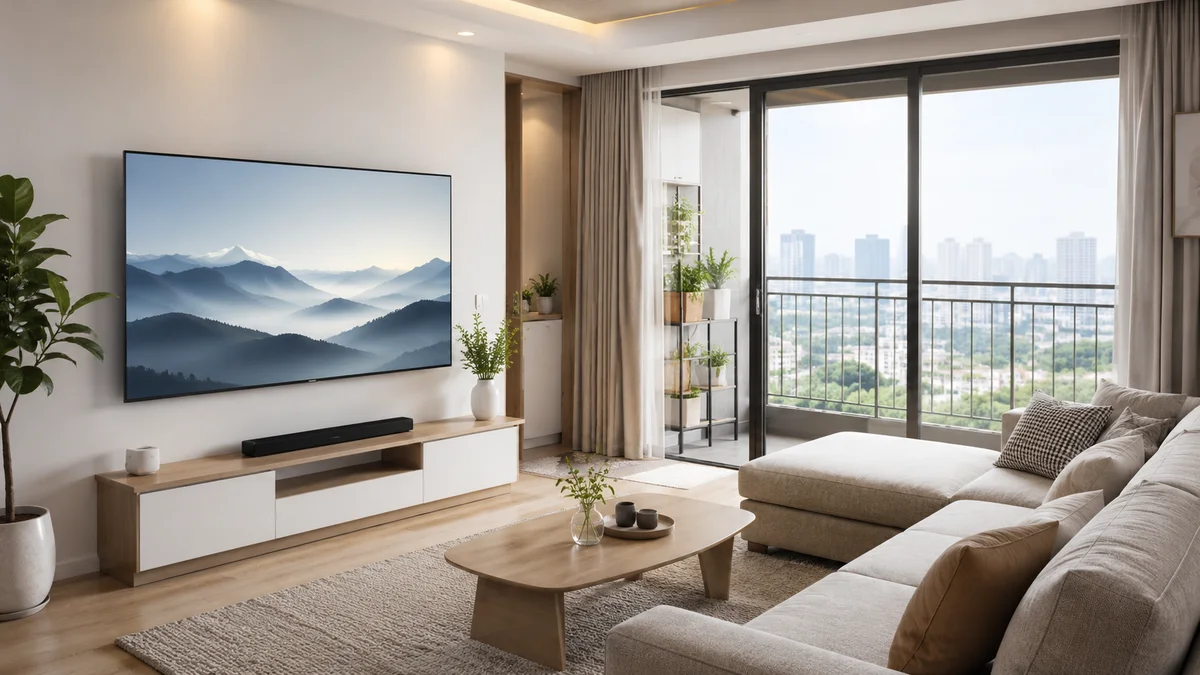 Tivi Xiaomi trong căn hộ chung cư hiện đại