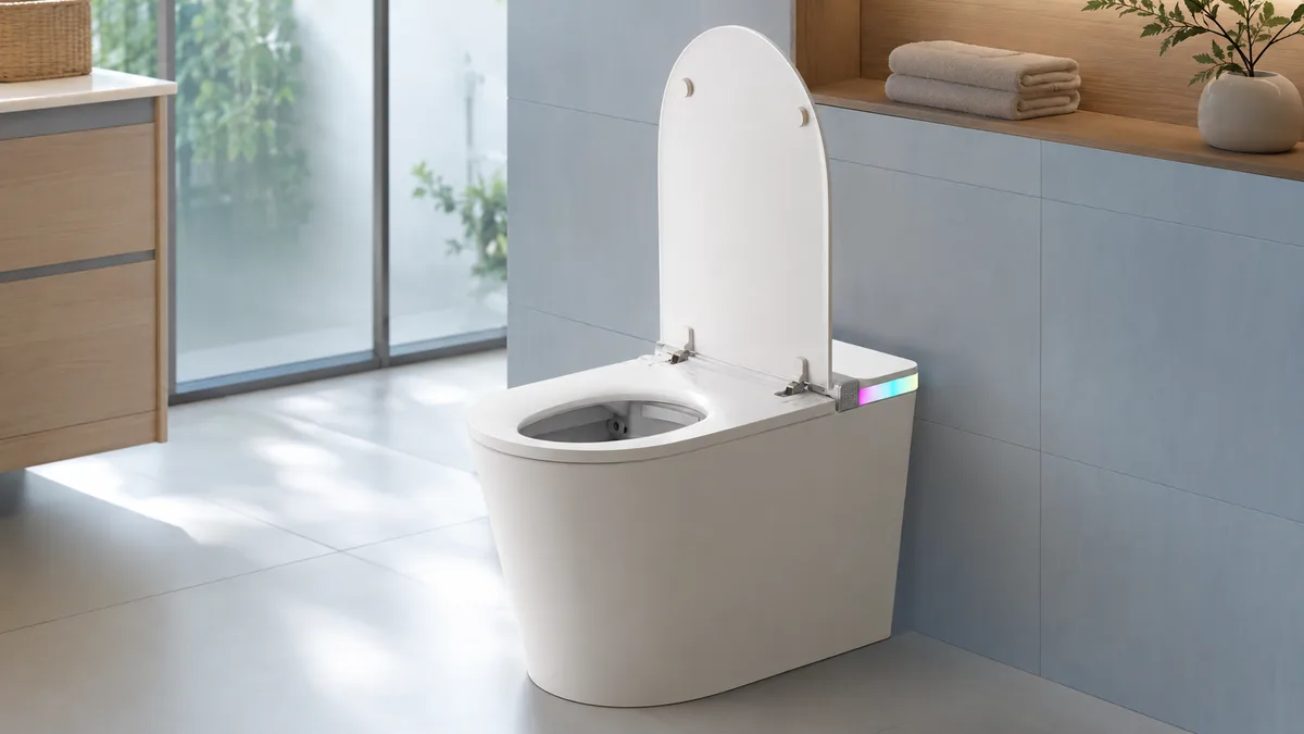 Tivi Xiaomi trong phòng ngủ hiện đại để so sánh kích thước 43 50 và 55 inch