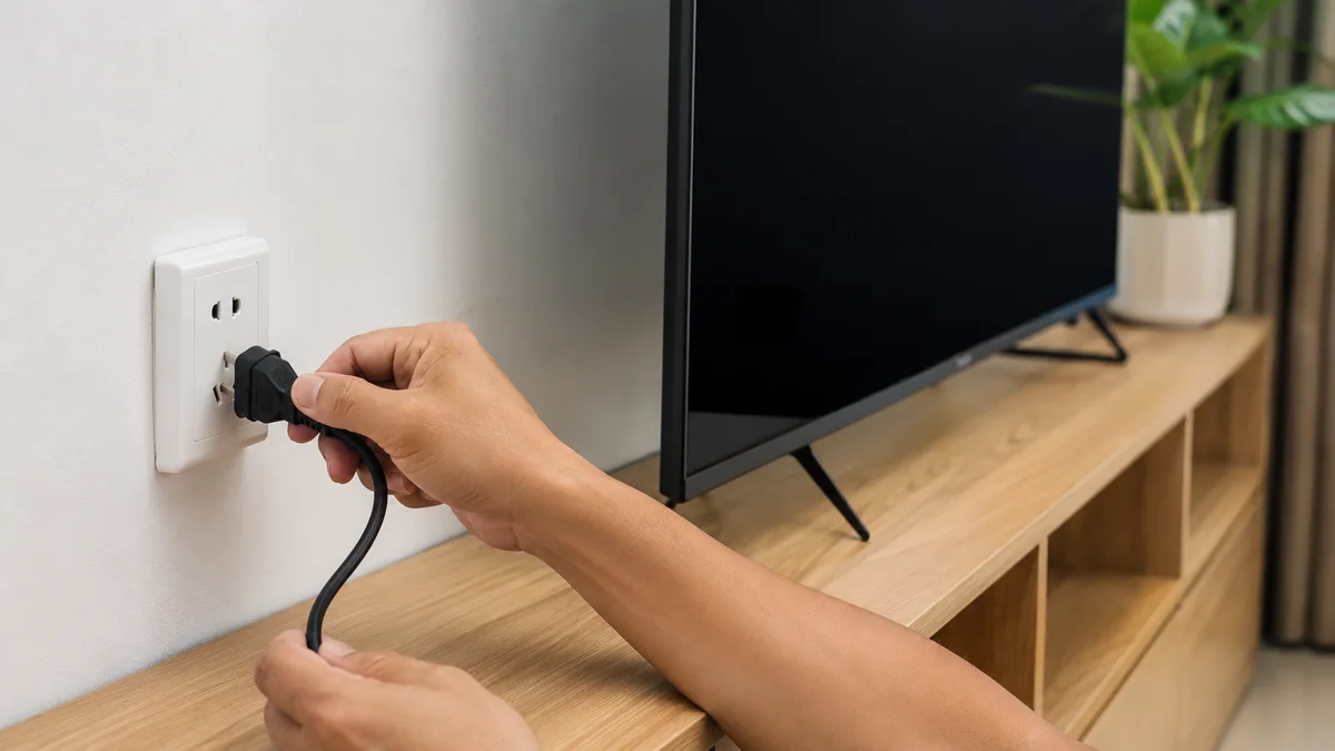 Tivi Xiaomi không lên nguồn màn hình đen trong phòng khách