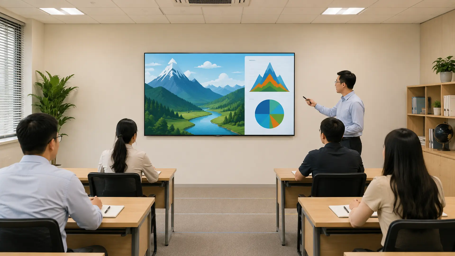Chọn kích thước tivi Xiaomi cho lớp học