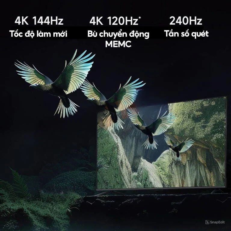 Tần số quét 240Hz Tivi Xiaomi S65 Mini LED nội địa 2026