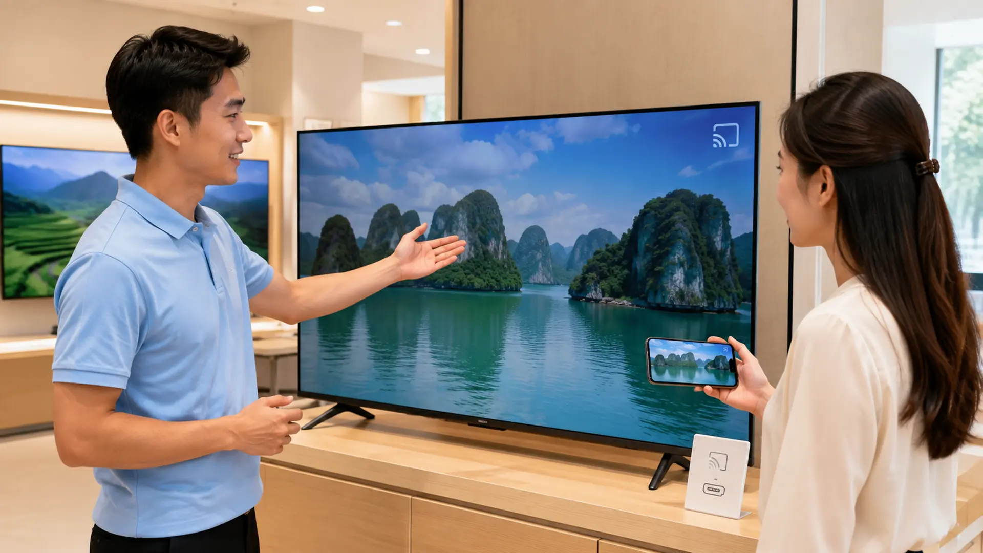 Tư vấn chọn tivi Xiaomi kết nối iPhone