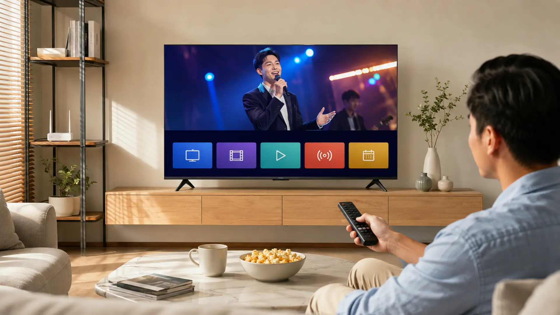 Xem truyền hình qua ứng dụng trên Google TV của tivi Xiaomi