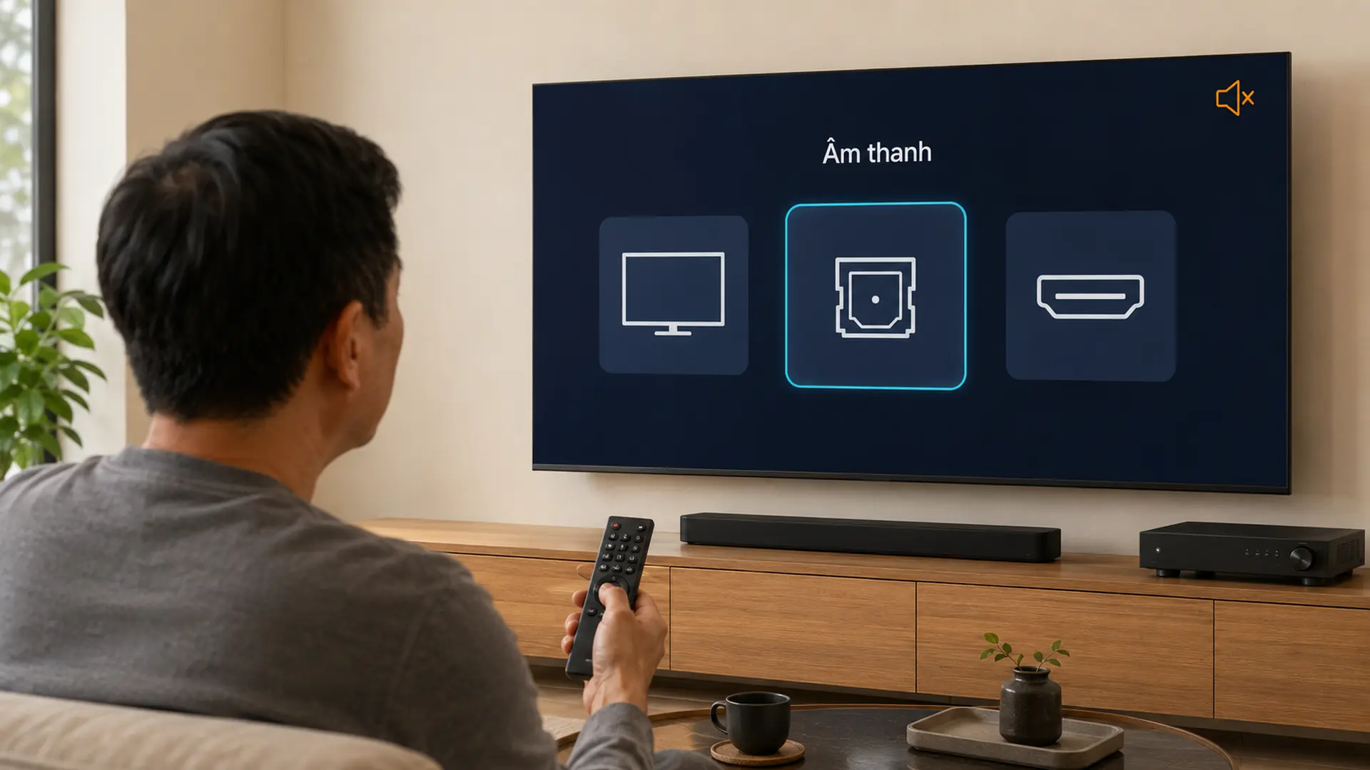 Xử lý lỗi không có tiếng khi dùng Optical trên tivi Xiaomi
