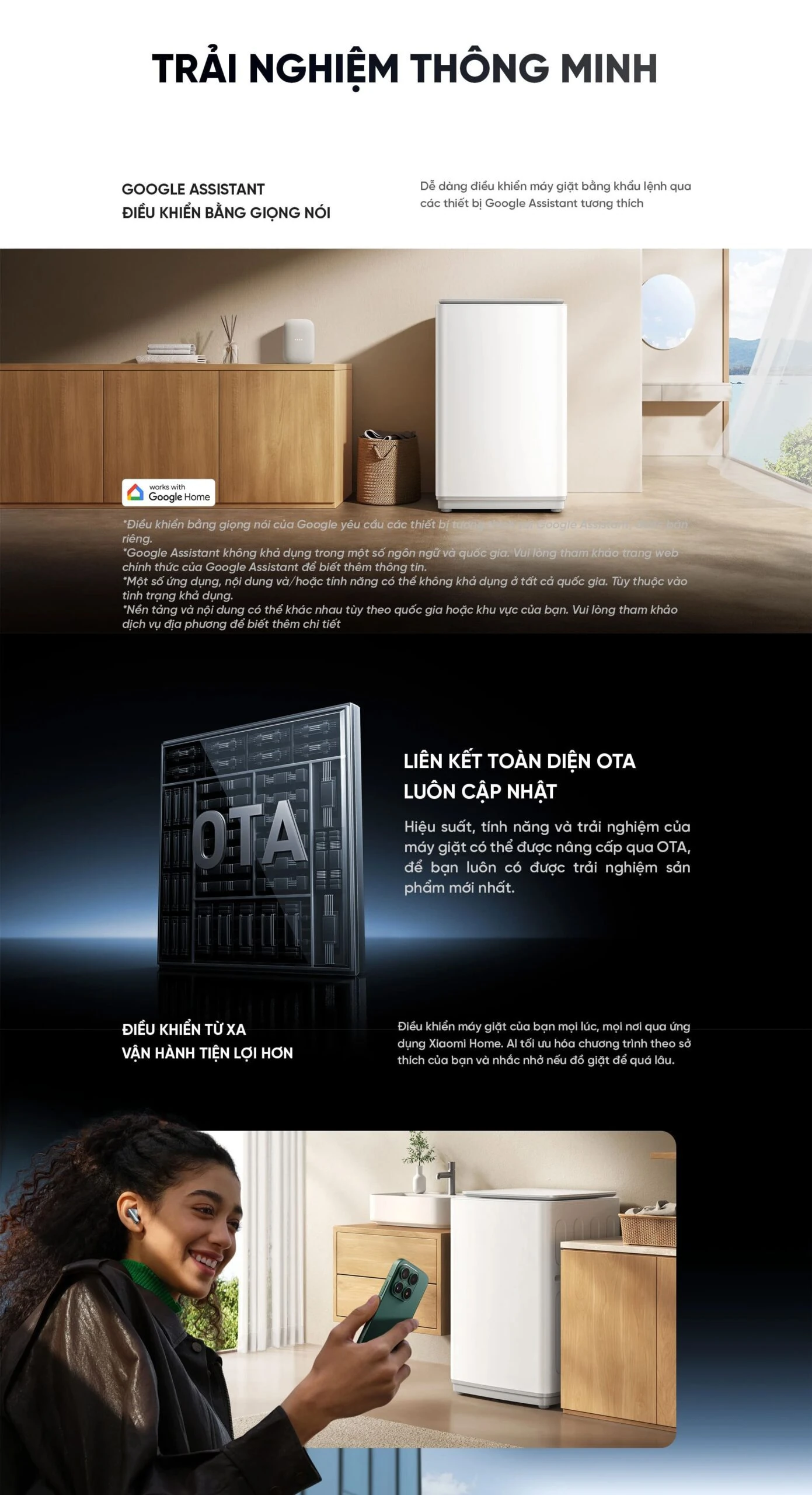 Máy giặt Xiaomi Mijia 13kg hỗ trợ trải nghiệm thông minh