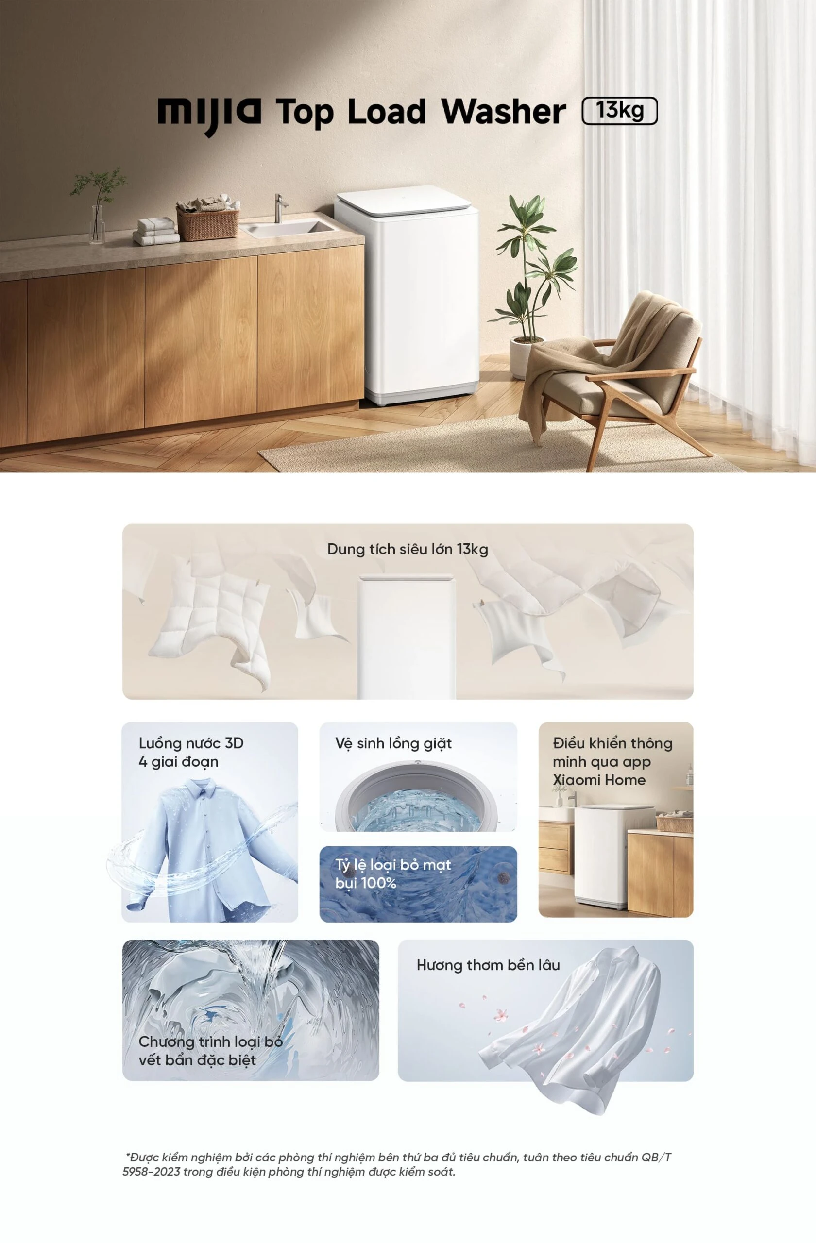 Máy giặt lồng đứng Xiaomi Mijia Top Load Washer 13kg