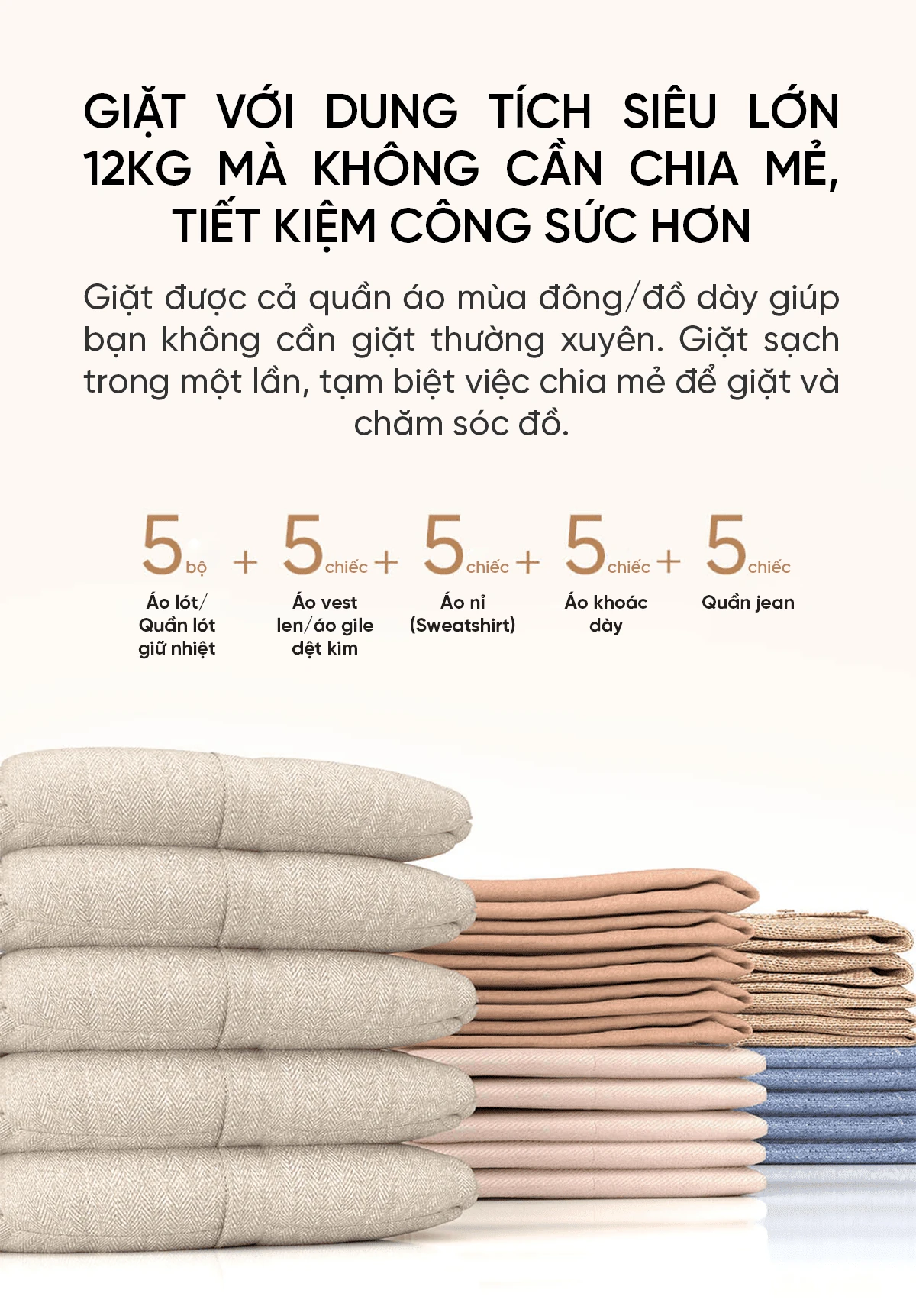 Máy giặt sấy Xiaomi Mijia có dung tích giặt 12kg sấy 9kg