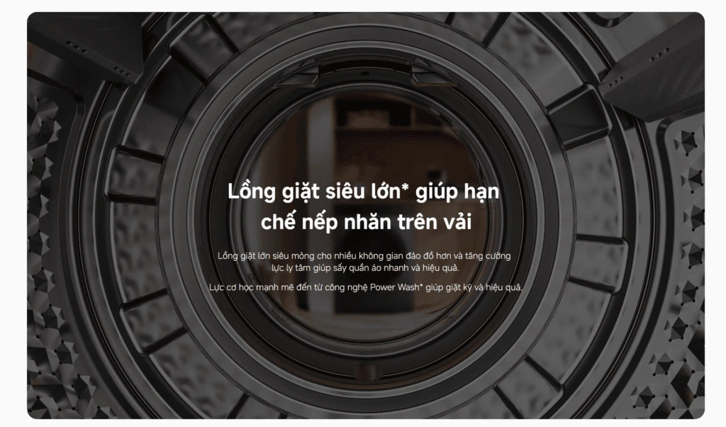 Lồng giặt 525mm của máy giặt sấy Xiaomi Mijia Giặt 10.5kg Sấy 7kg