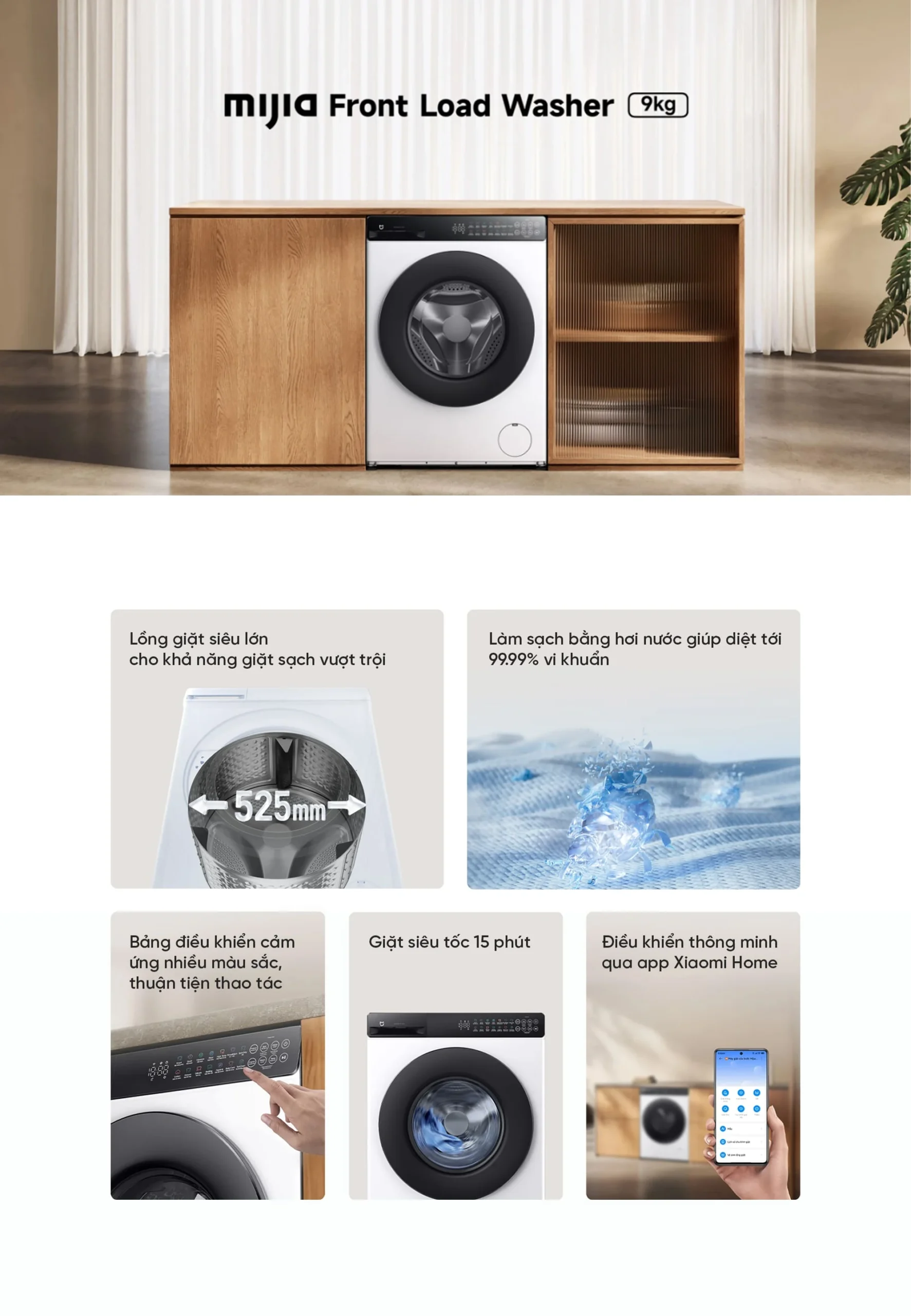 Máy giặt Xiaomi Mijia Front Load Washer 9kg