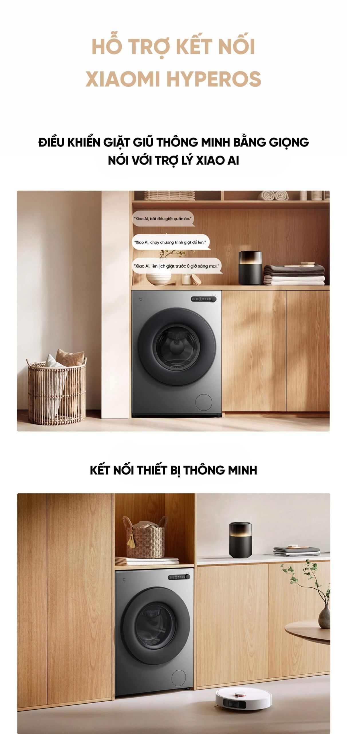 Máy giặt Xiaomi Mijia Giặt 10kg hỗ trợ kết nối Xiaomi Home