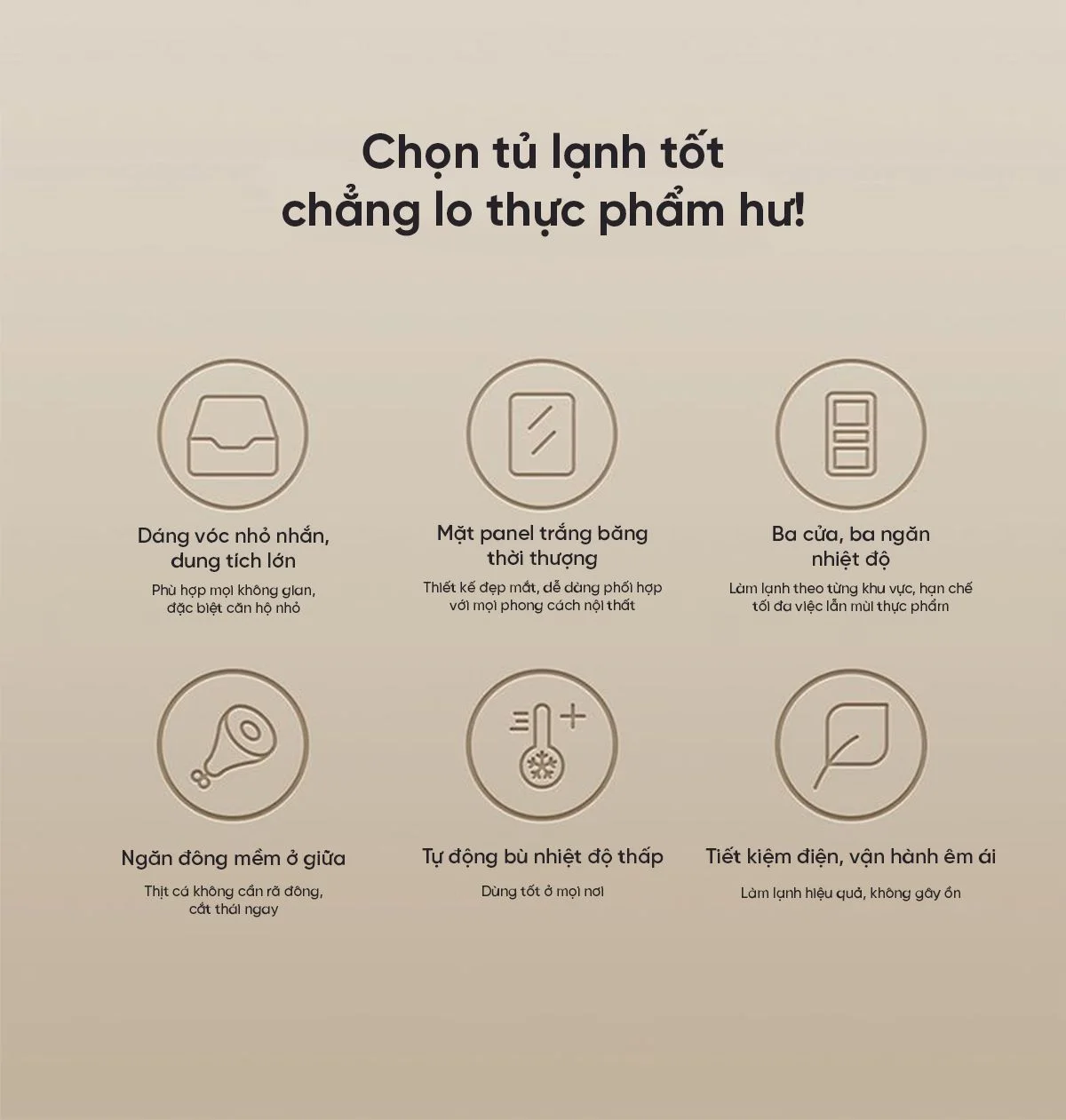 Thiết kế tủ lạnh 3 cánh Xiaomi Mijia 205L