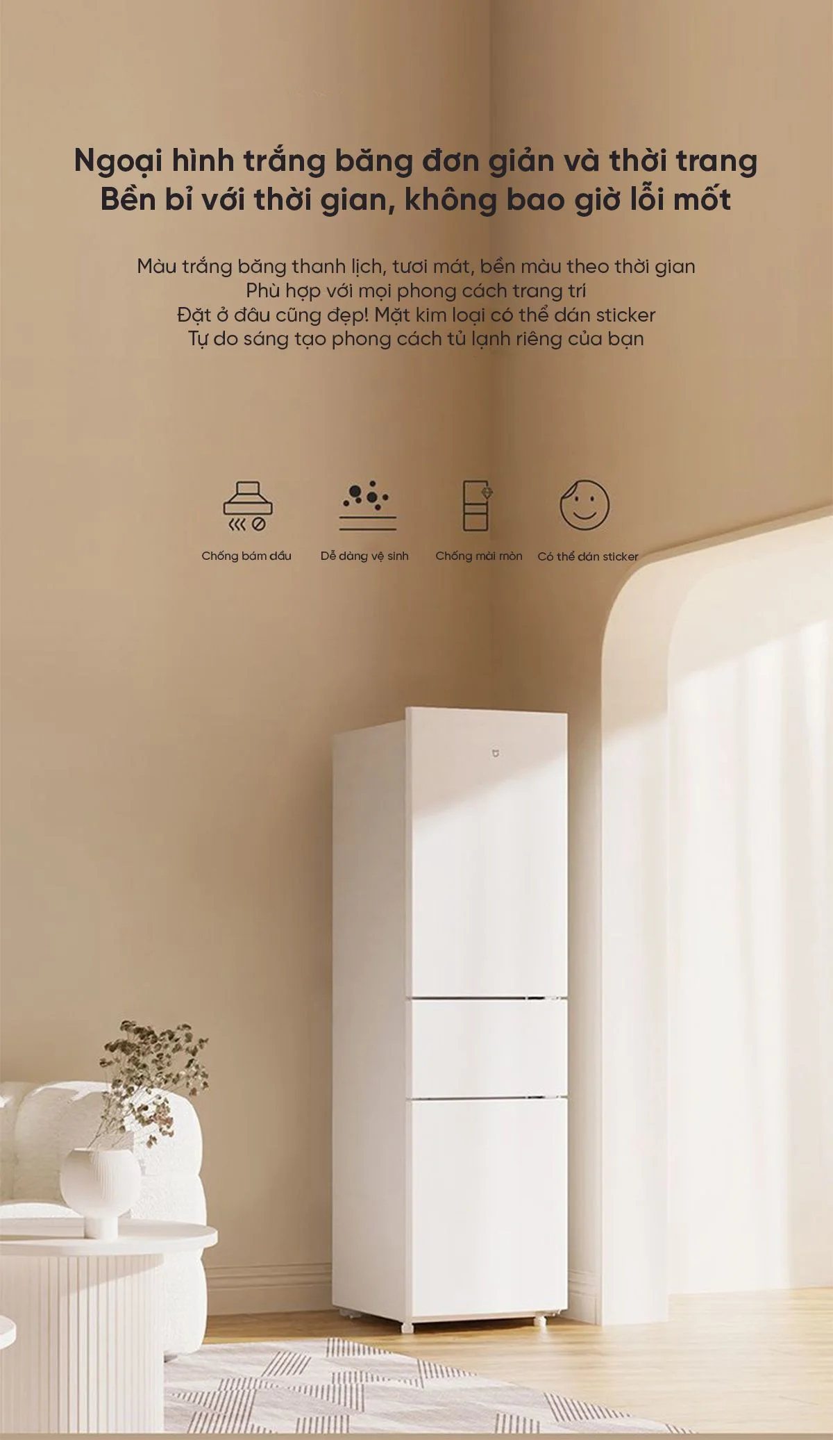 Ngăn mát tủ lạnh Xiaomi 205L