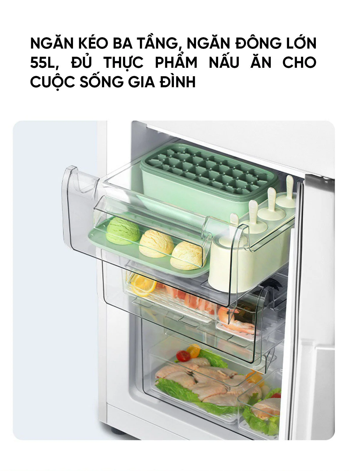 Khay cửa tủ lạnh Xiaomi Mijia 175L