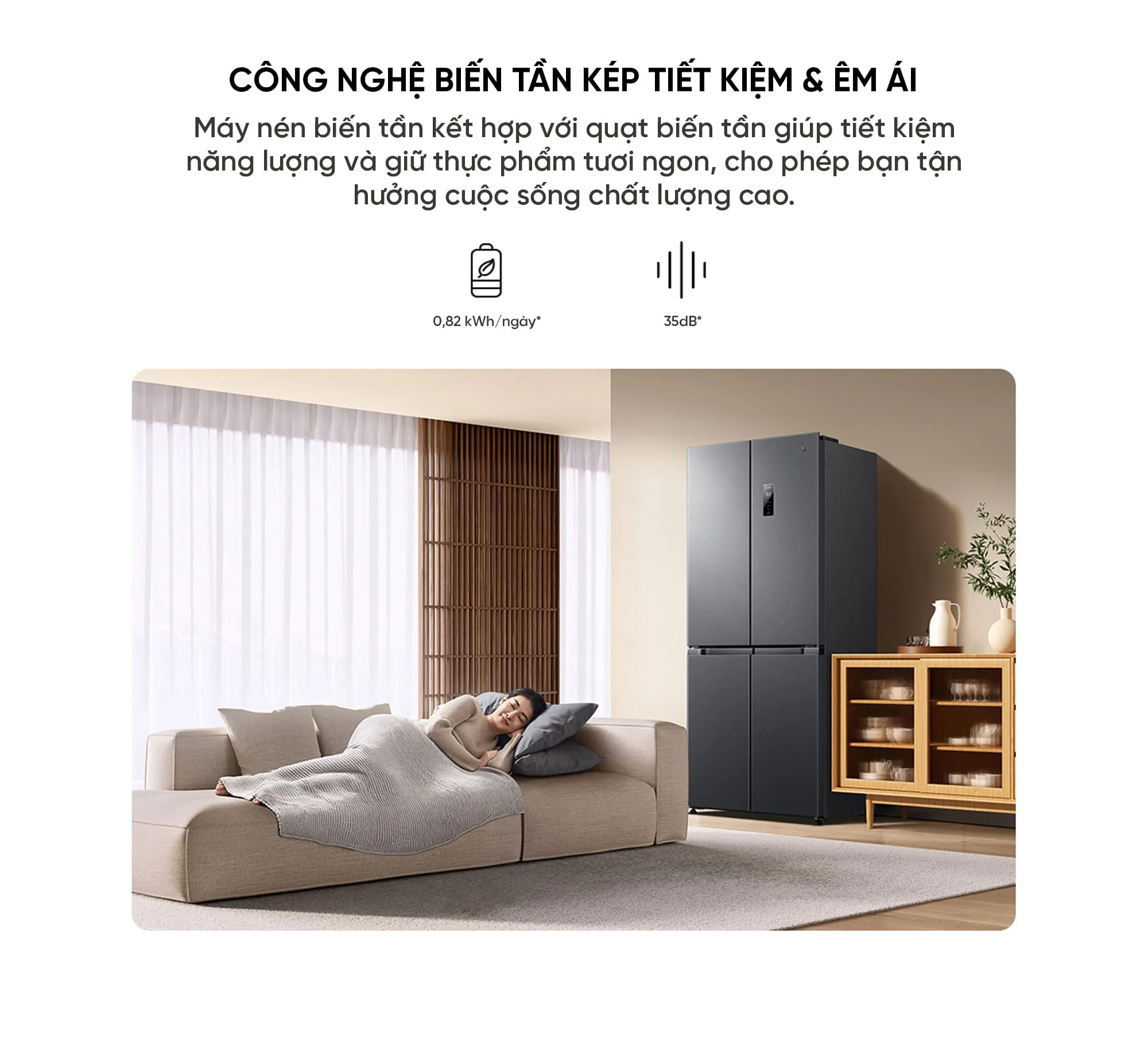 Thiết kế tủ lạnh Xiaomi Mijia 430L cho căn bếp hiện đại